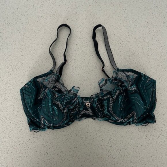 Savage X Women's Regular Shining Star Embroidered Unlined Demi Bra - Picture 5 of 11